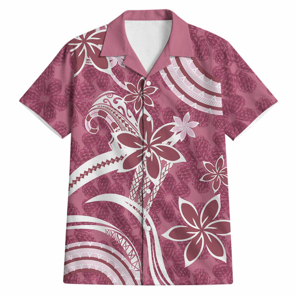 Hawaii Pupuala Plumeria Pink Hawaiian Shirt Polynesian Pattern LT01 Pink - Polynesian Pride