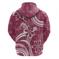 Hawaii Pupuala Plumeria Pink Hoodie Polynesian Pattern LT01 - Polynesian Pride