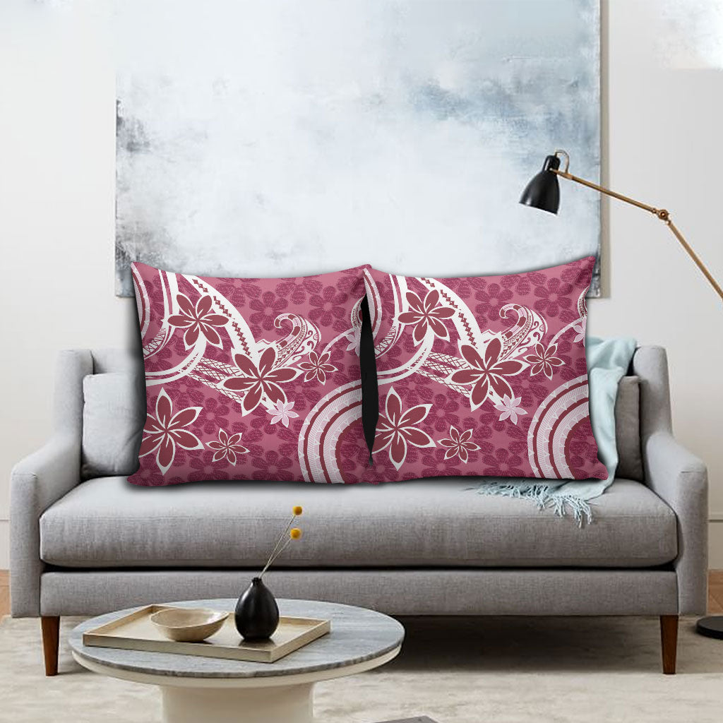 Hawaii Pupuala Plumeria Pink Pillow Cover Polynesian Pattern LT01 - Polynesian Pride