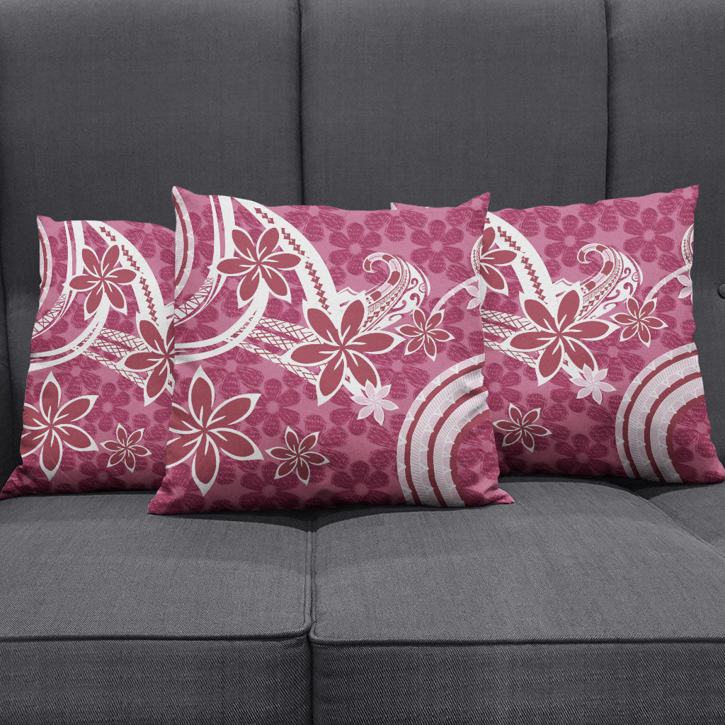 Hawaii Pupuala Plumeria Pink Pillow Cover Polynesian Pattern LT01 - Polynesian Pride