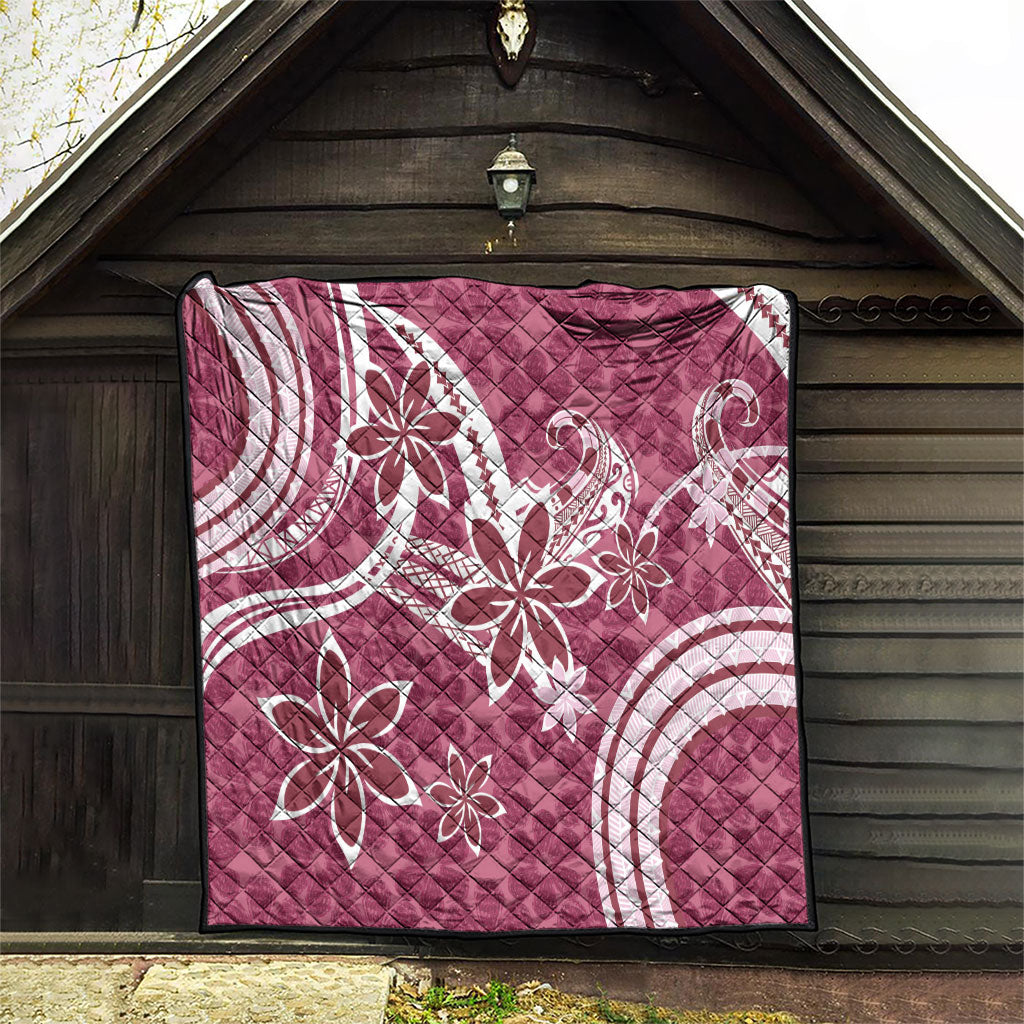 Hawaii Pupuala Plumeria Pink Quilt Polynesian Pattern LT01 - Polynesian Pride