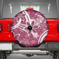 Hawaii Pupuala Plumeria Pink Spare Tire Cover Polynesian Pattern LT01 - Polynesian Pride