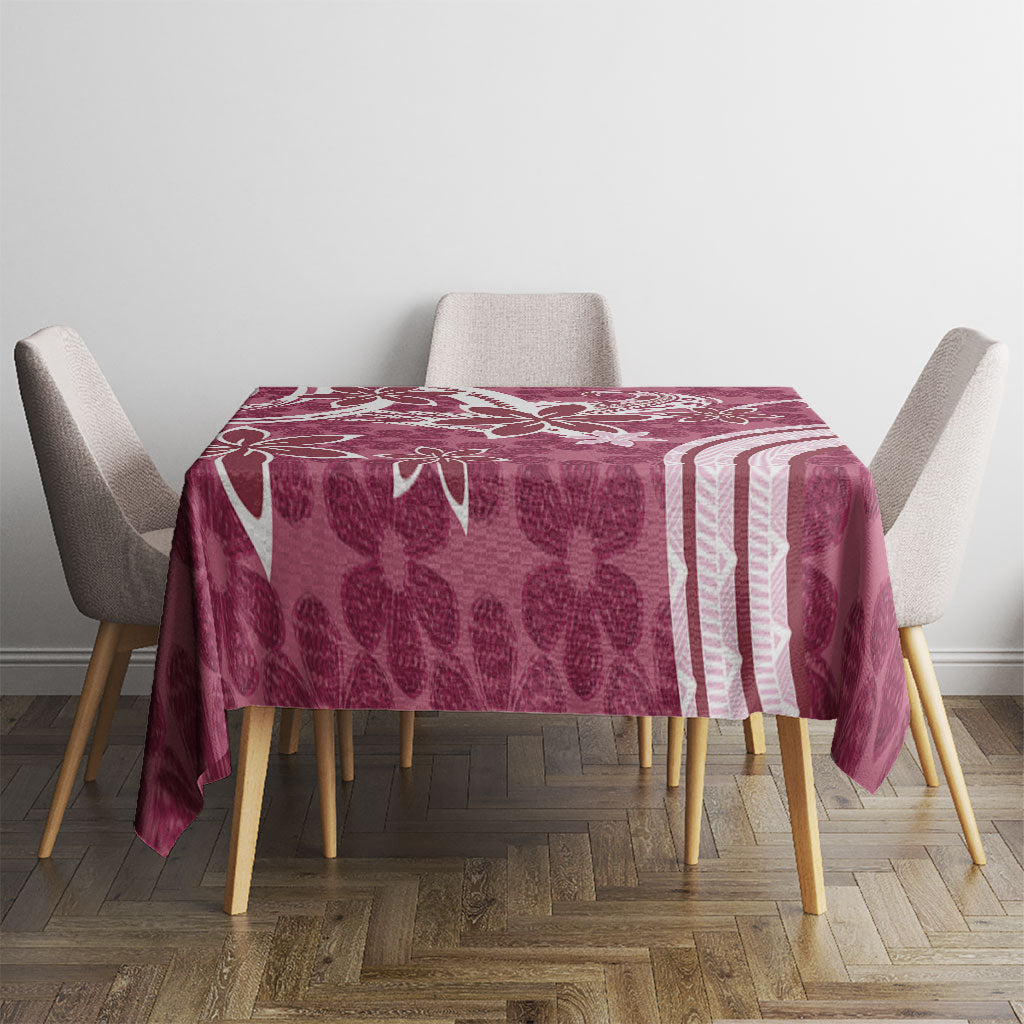 Hawaii Pupuala Plumeria Pink Tablecloth Polynesian Pattern LT01 - Polynesian Pride