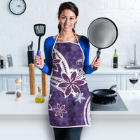 Hawaii Pupuala Plumeria Purple Apron Polynesian Pattern LT01 - Polynesian Pride