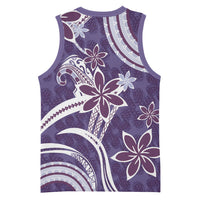 Hawaii Pupuala Plumeria Purple Basketball Jersey Polynesian Pattern LT01 - Polynesian Pride