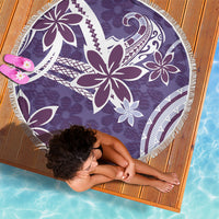 Hawaii Pupuala Plumeria Purple Beach Blanket Polynesian Pattern LT01 - Polynesian Pride