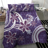 Hawaii Pupuala Plumeria Purple Bedding Set Polynesian Pattern LT01 - Polynesian Pride