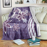 Hawaii Pupuala Plumeria Purple Blanket Polynesian Pattern LT01 Purple - Polynesian Pride