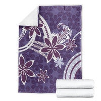 Hawaii Pupuala Plumeria Purple Blanket Polynesian Pattern LT01 - Polynesian Pride