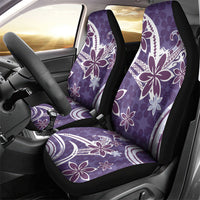 Hawaii Pupuala Plumeria Purple Car Seat Cover Polynesian Pattern LT01 - Polynesian Pride