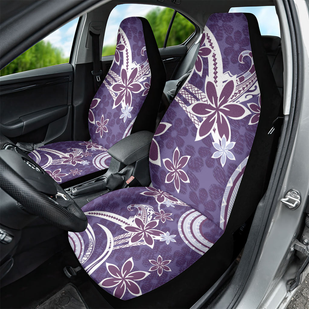 Hawaii Pupuala Plumeria Purple Car Seat Cover Polynesian Pattern LT01 - Polynesian Pride
