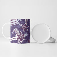 Hawaii Pupuala Plumeria Purple Ceramic Mug Polynesian Pattern LT01 - Polynesian Pride