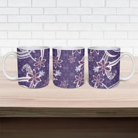 Hawaii Pupuala Plumeria Purple Ceramic Mug Polynesian Pattern LT01 - Polynesian Pride