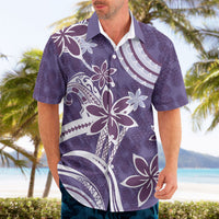 Hawaii Pupuala Plumeria Purple Hawaiian Shirt Polynesian Pattern LT01 - Polynesian Pride