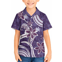 Hawaii Pupuala Plumeria Purple Hawaiian Shirt Polynesian Pattern LT01 - Polynesian Pride