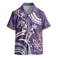 Hawaii Pupuala Plumeria Purple Kid Hawaiian Shirt Polynesian Pattern LT01 - Polynesian Pride