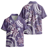 Hawaii Pupuala Plumeria Purple Kid Hawaiian Shirt Polynesian Pattern LT01 - Polynesian Pride