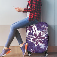 Hawaii Pupuala Plumeria Purple Luggage Cover Polynesian Pattern LT01 - Polynesian Pride