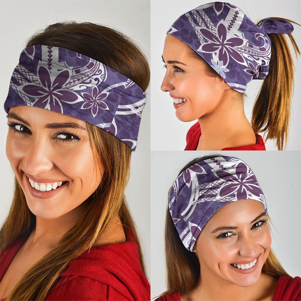 Hawaii Pupuala Plumeria Purple Neck Gaiter Polynesian Pattern LT01 - Polynesian Pride