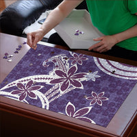Hawaii Pupuala Plumeria Purple Puzzle Polynesian Pattern LT01 - Polynesian Pride