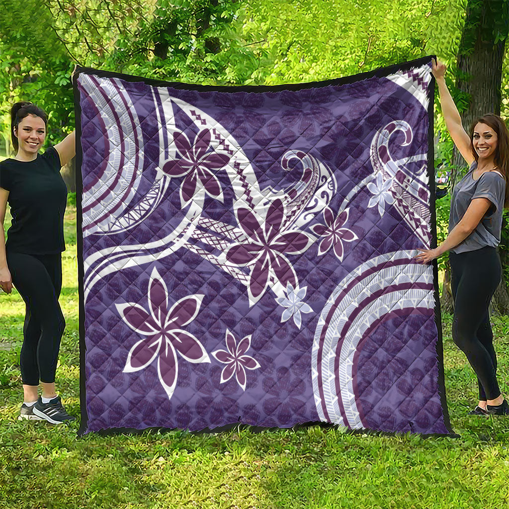 Hawaii Pupuala Plumeria Purple Quilt Polynesian Pattern LT01 - Polynesian Pride