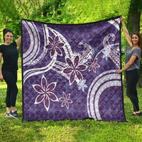 Hawaii Pupuala Plumeria Purple Quilt Polynesian Pattern LT01 - Polynesian Pride