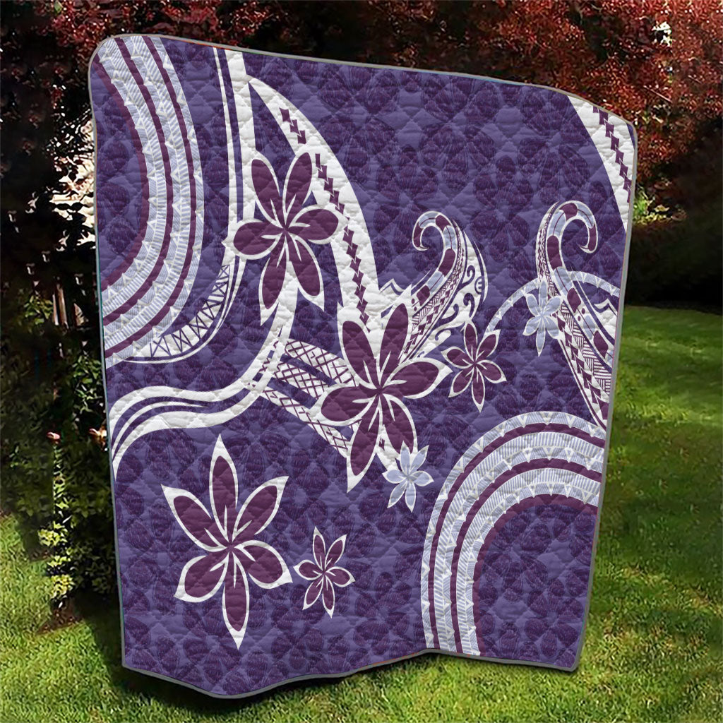 Hawaii Pupuala Plumeria Purple Quilt Polynesian Pattern LT01 - Polynesian Pride