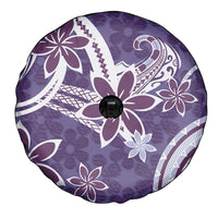 Hawaii Pupuala Plumeria Purple Spare Tire Cover Polynesian Pattern LT01 - Polynesian Pride