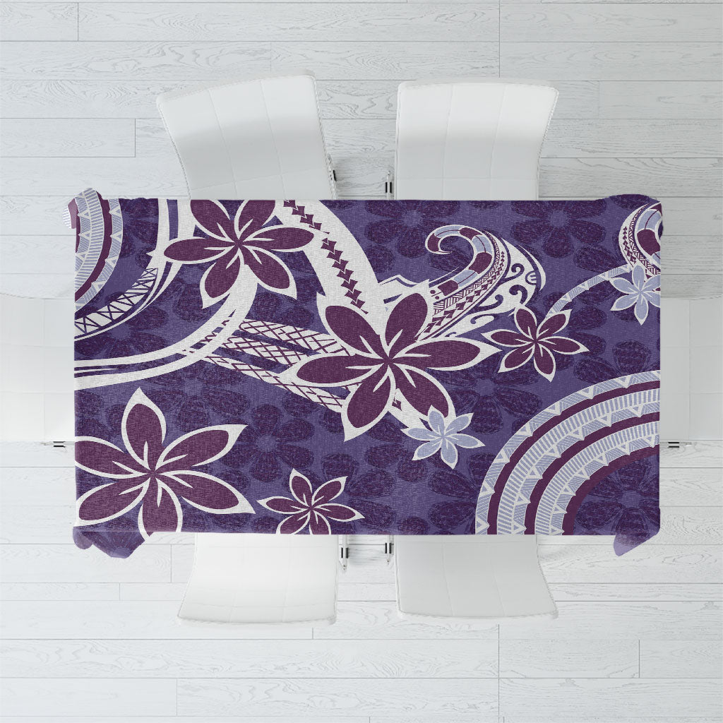 Hawaii Pupuala Plumeria Purple Tablecloth Polynesian Pattern LT01 Purple - Polynesian Pride