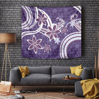Hawaii Pupuala Plumeria Purple Tapestry Polynesian Pattern LT01 Purple - Polynesian Pride