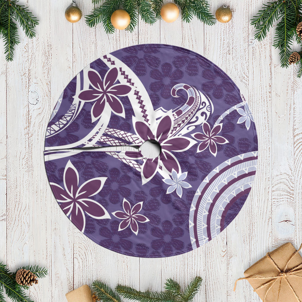 Hawaii Pupuala Plumeria Purple Tree Skirt Polynesian Pattern LT01 Casual Purple - Polynesian Pride