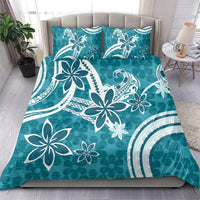 Hawaii Pupuala Plumeria Teal Bedding Set Polynesian Pattern LT01 - Polynesian Pride