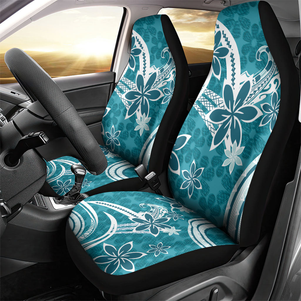 Hawaii Pupuala Plumeria Teal Car Seat Cover Polynesian Pattern LT01 - Polynesian Pride