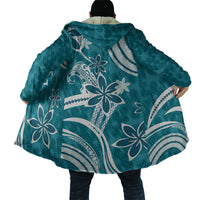 Hawaii Pupuala Plumeria Teal Cloak Polynesian Pattern LT01 - Polynesian Pride