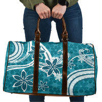 Hawaii Pupuala Plumeria Teal Travel Bag Polynesian Pattern LT01 Teal - Polynesian Pride