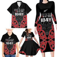 Toitu Te Tiriti 1840 Aotearoa Family Matching Long Sleeve Bodycon Dress and Hawaiian Shirt Stand Together Stand Stronger LT01 - Polynesian Pride