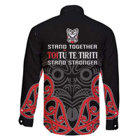 Toitu Te Tiriti 1840 Aotearoa Family Matching Short Sleeve Bodycon Dress and Hawaiian Shirt Stand Together Stand Stronger LT01 - Polynesian Pride