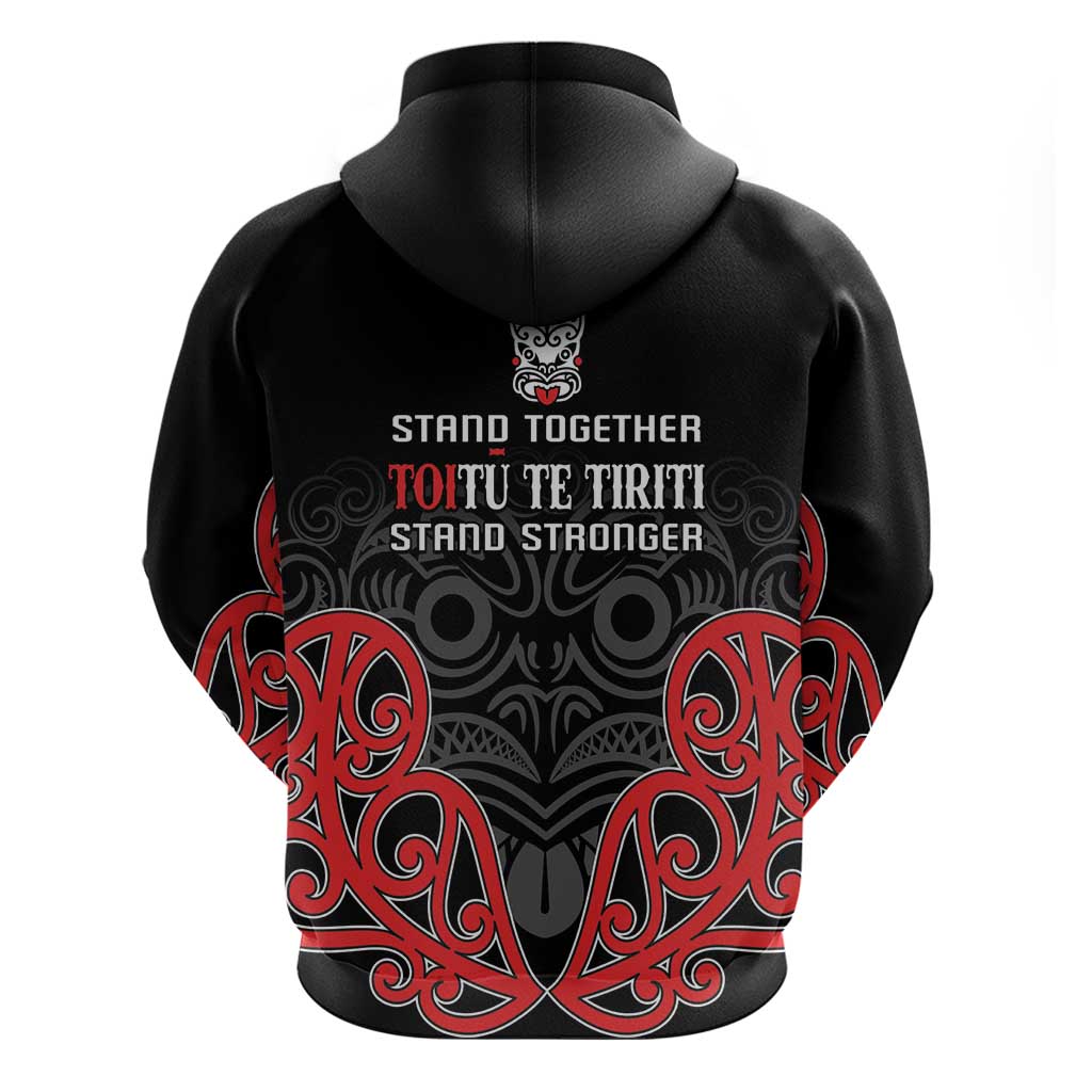 Toitu Te Tiriti 1840 Aotearoa Zip Hoodie Stand Together Stand Stronger LT01 - Polynesian Pride