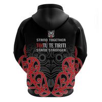 Toitu Te Tiriti 1840 Aotearoa Zip Hoodie Stand Together Stand Stronger LT01 - Polynesian Pride