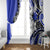 Polynesian Valentine Window Curtain Couple Floral Unique Blue Version LT01 - Polynesian Pride