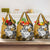 Polynesian Valentine Grocery Bag Couple Floral Unique Gold Version