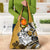 Polynesian Valentine Grocery Bag Couple Floral Unique Gold Version