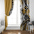 Polynesian Valentine Window Curtain Couple Floral Unique Gold Version LT01 - Polynesian Pride