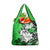Polynesian Valentine Grocery Bag Couple Floral Unique Green Version