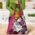 Polynesian Valentine Grocery Bag Couple Floral Unique Pink Version