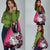 Polynesian Valentine Grocery Bag Couple Floral Unique Pink Version
