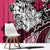 Polynesian Valentine Window Curtain Couple Floral Unique Pink Version LT01 - Polynesian Pride