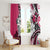 Polynesian Valentine Window Curtain Couple Floral Unique Pink Version LT01 - Polynesian Pride