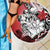 Polynesian Valentine Beach Blanket Couple Floral Unique Red Version LT01 - Polynesian Pride