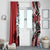Polynesian Valentine Window Curtain Couple Floral Unique Red Version LT01 - Polynesian Pride